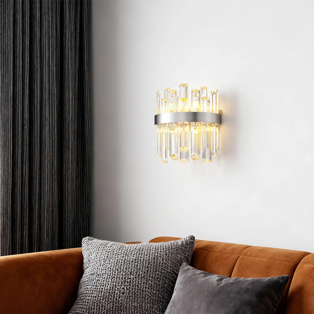 Wall Art Light Fixtures French Luxury Crystal Lamp