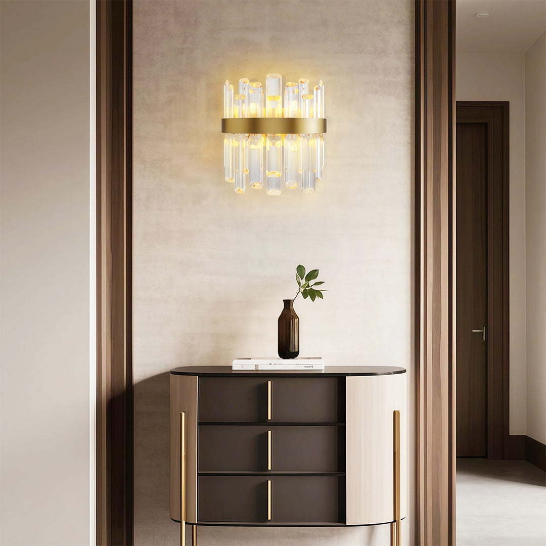 Wall Art Light Fixtures French Luxury Crystal Lamp