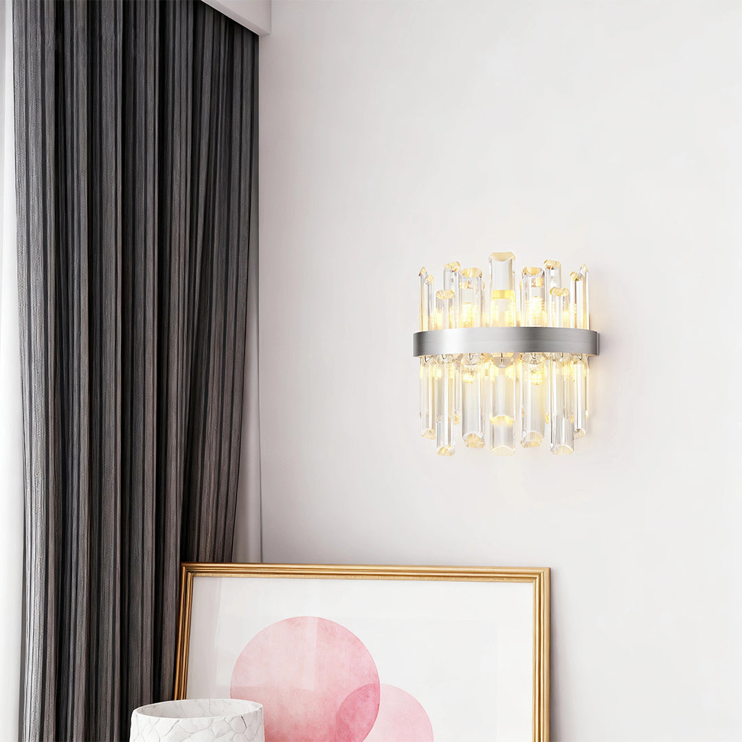Wall Art Light Fixtures French Luxury Crystal Lamp