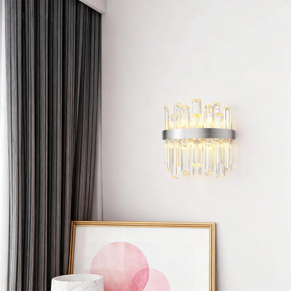 Wall Art Light Fixtures French Luxury Crystal Lamp