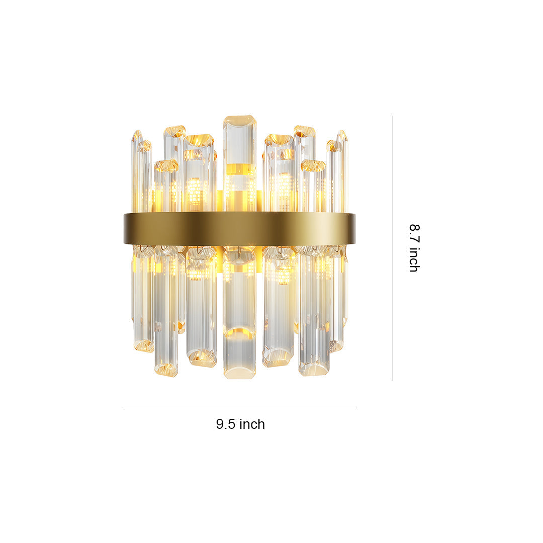 Wall Art Light Fixtures French Luxury Crystal Lamp