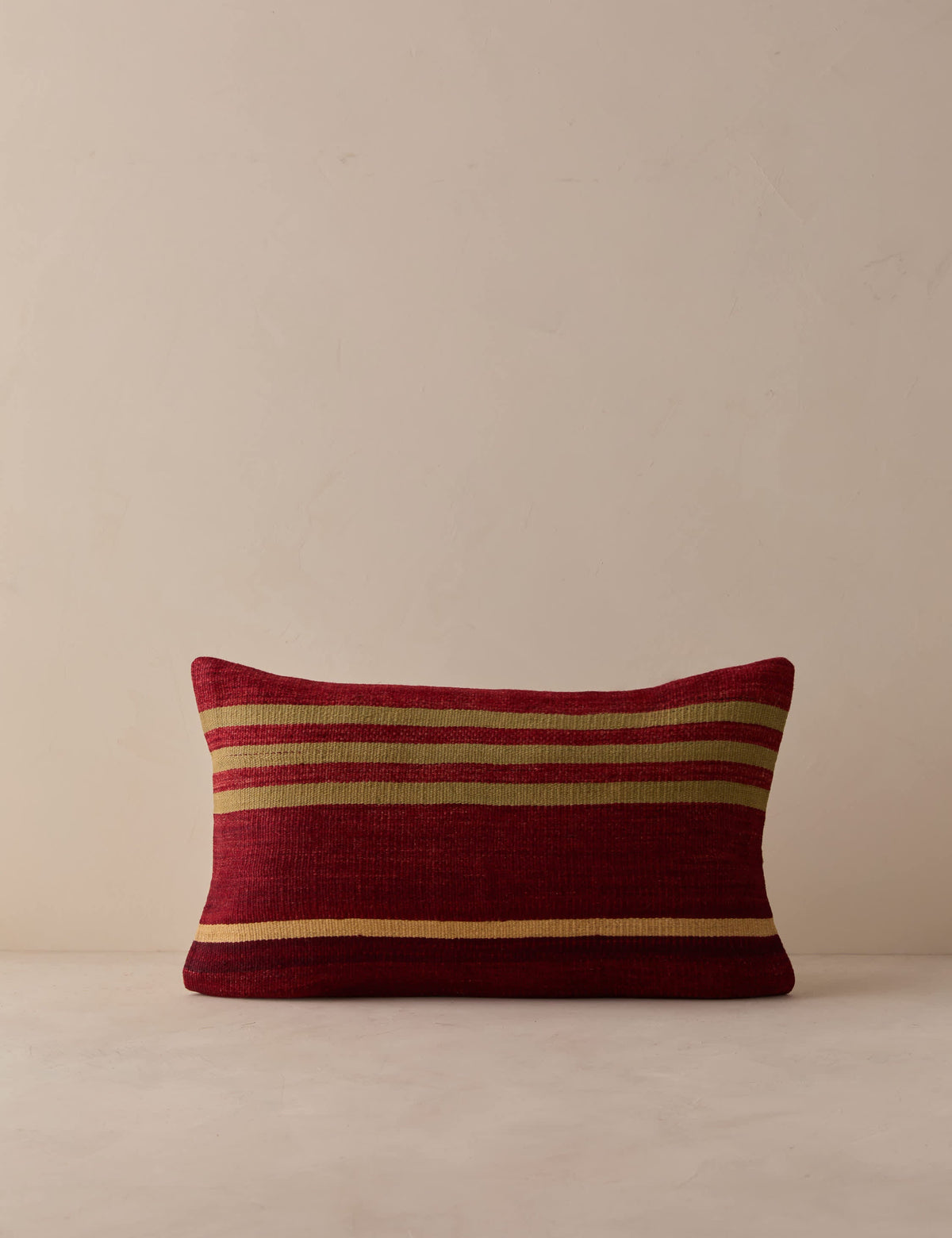 Vintage Lumbar Pillow No. 334, 12" x 20"