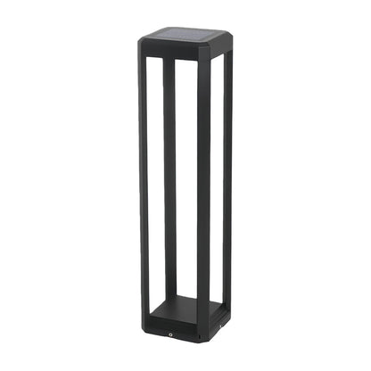 [Open-Box]Metal Solar Pathway Lights Modern Black Aluminum Light