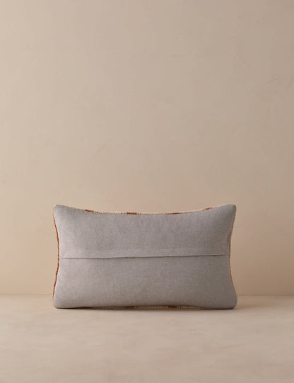 Vintage Lumbar Pillow No. 331, 12" x 20"