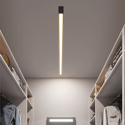 [Open-Box]White Minimalist Strip Stepless Dimming LED Modern Ceiling Light with Remote Control