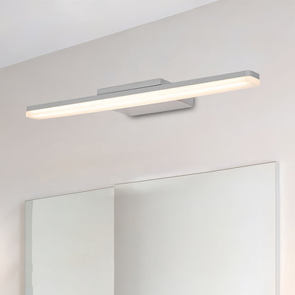 White Bathroom Vanity Light Minimalist Acrylic Contemporary Wall Light