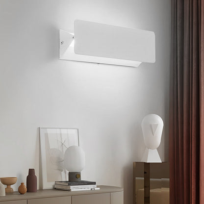 Wall Adjustable Light White Rectangular LED Metal Light