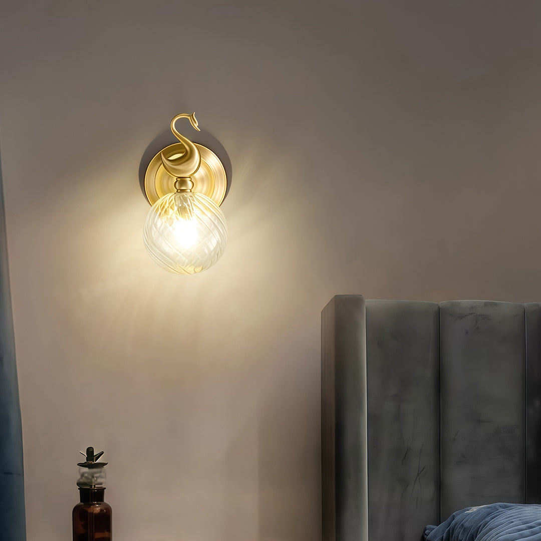 Wall Mounted LED Light Modern Brass Light Luxury Lamp
