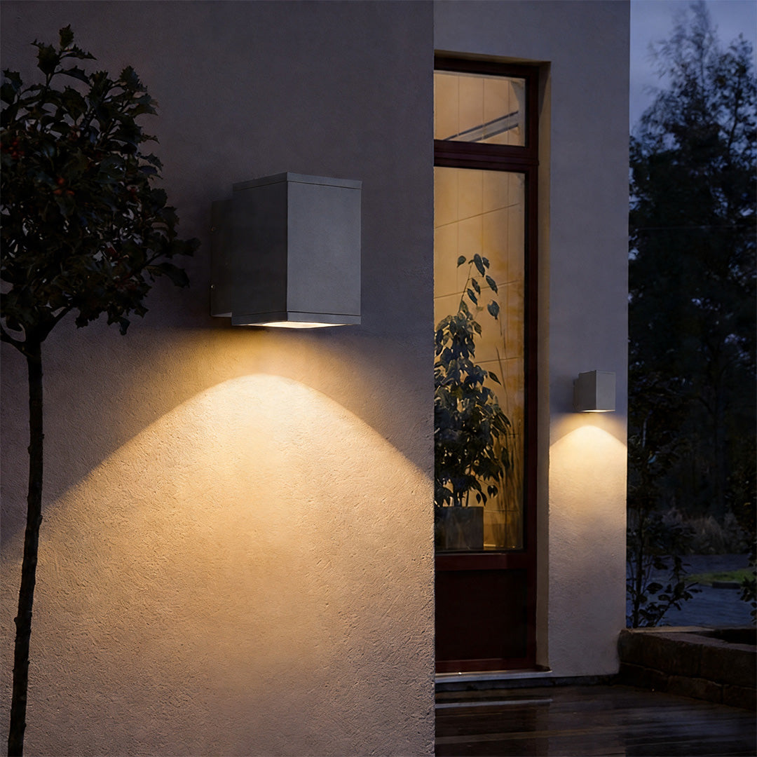 Wall Sconce up and down Light Outdoor Waterproof Sand Gray LED Light