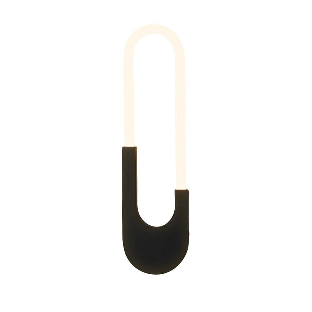 [Open-Box]Modern Indoor Oval LED Wall Sconces - 16'' H, Black