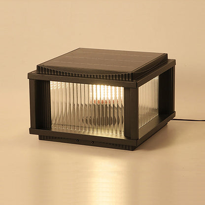 Waterproof Outdoor Pillar Solar Lights Retro Style