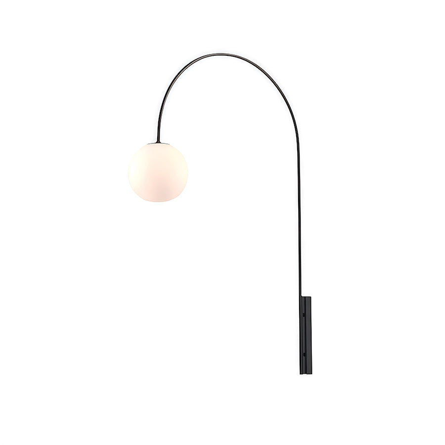 Wall Arm Light Creative Black Long Rod Decorative Iron Art Lamp