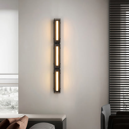 Wall Light Decorations Minimalist Modular Black Vertical Linear Lamp