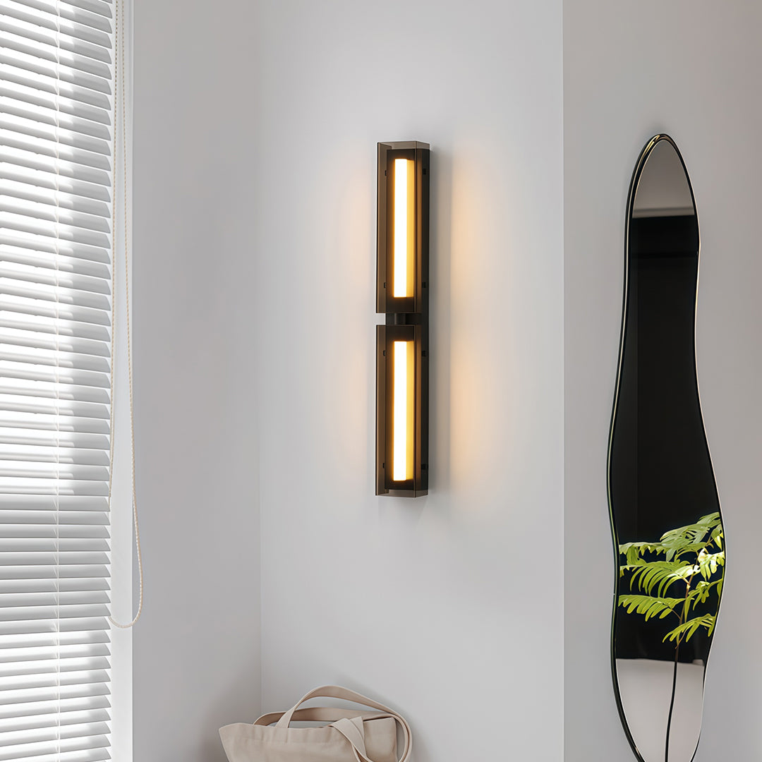 Wall Light Decorations Minimalist Modular Black Vertical Linear Lamp