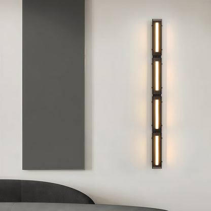 Wall Light Decorations Minimalist Modular Black Vertical Linear Lamp