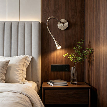 Wall Light with Swing Arm LED Rotatable Flexible Tube Light