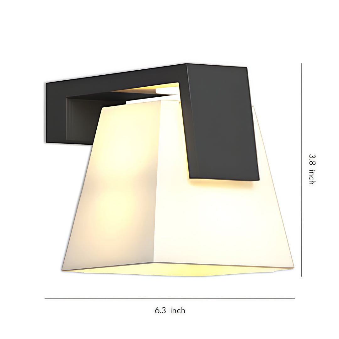 Wall Mounted Outdoor Lights Waterproof Black Geometric Lamp