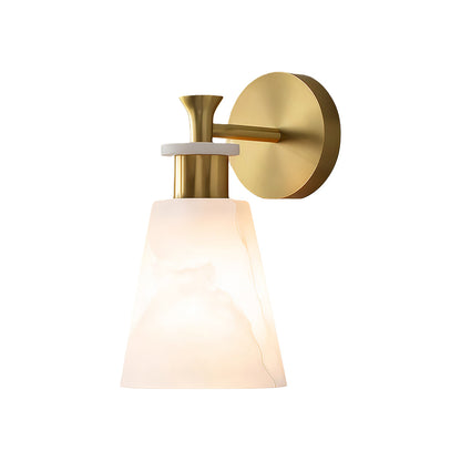 Wall Sconce LED Light Minimalist Luxury Brass Marble Lamp