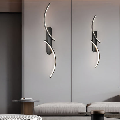 [Open-Box] Creative S-shaped LED Three-color Light Modern Wall Sconce Lighting