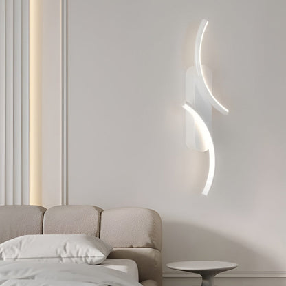 [Open-Box] Creative S-shaped LED Three-color Light Modern Wall Sconce Lighting
