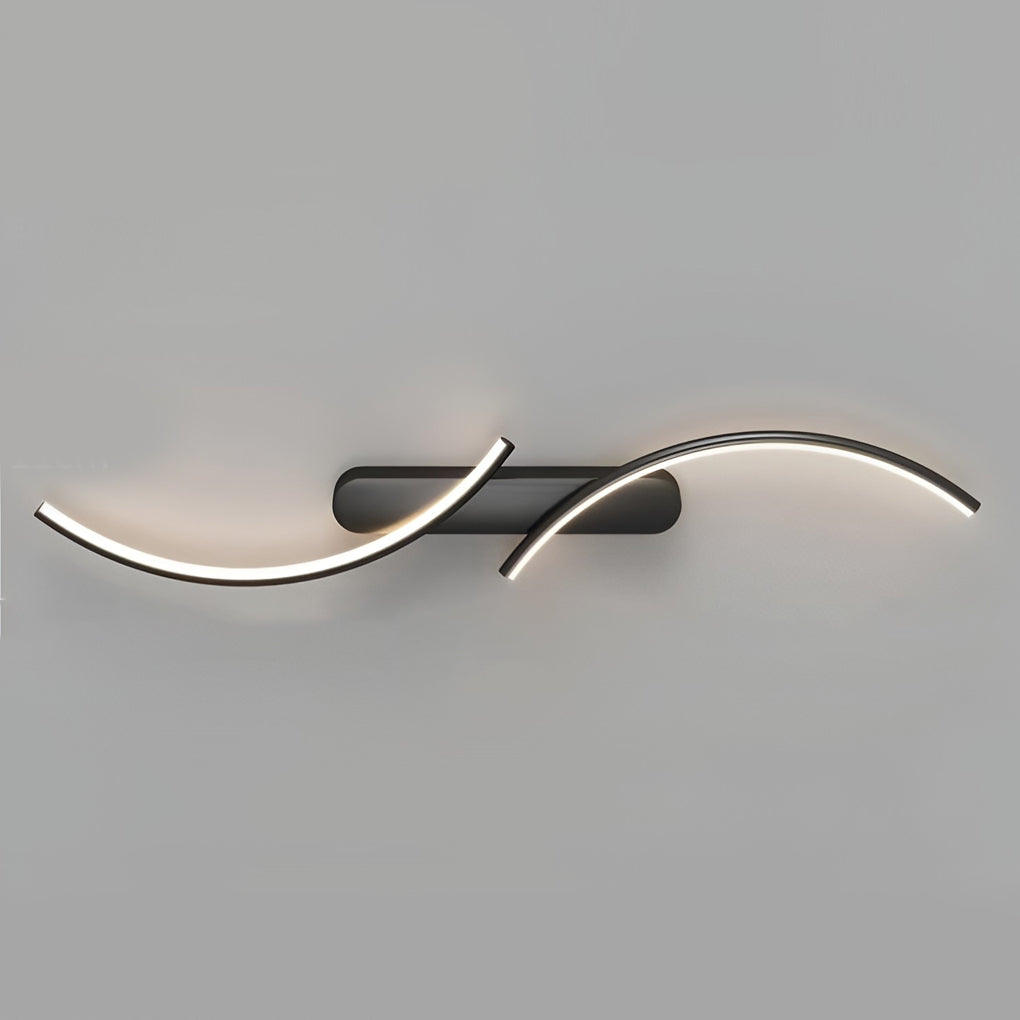 [Open-Box] Creative S-shaped LED Three-color Light Modern Wall Sconce Lighting