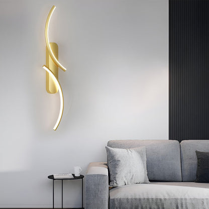 [Open-Box] Creative S-shaped LED Three-color Light Modern Wall Sconce Lighting