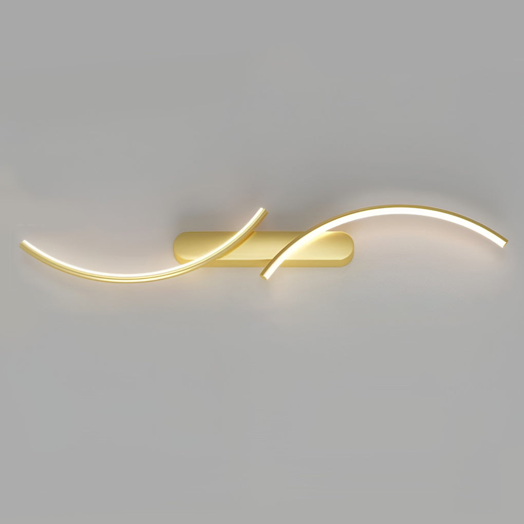 [Open-Box] Creative S-shaped LED Three-color Light Modern Wall Sconce Lighting
