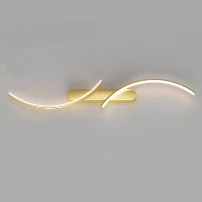 [Open-Box] Creative S-shaped LED Three-color Light Modern Wall Sconce Lighting
