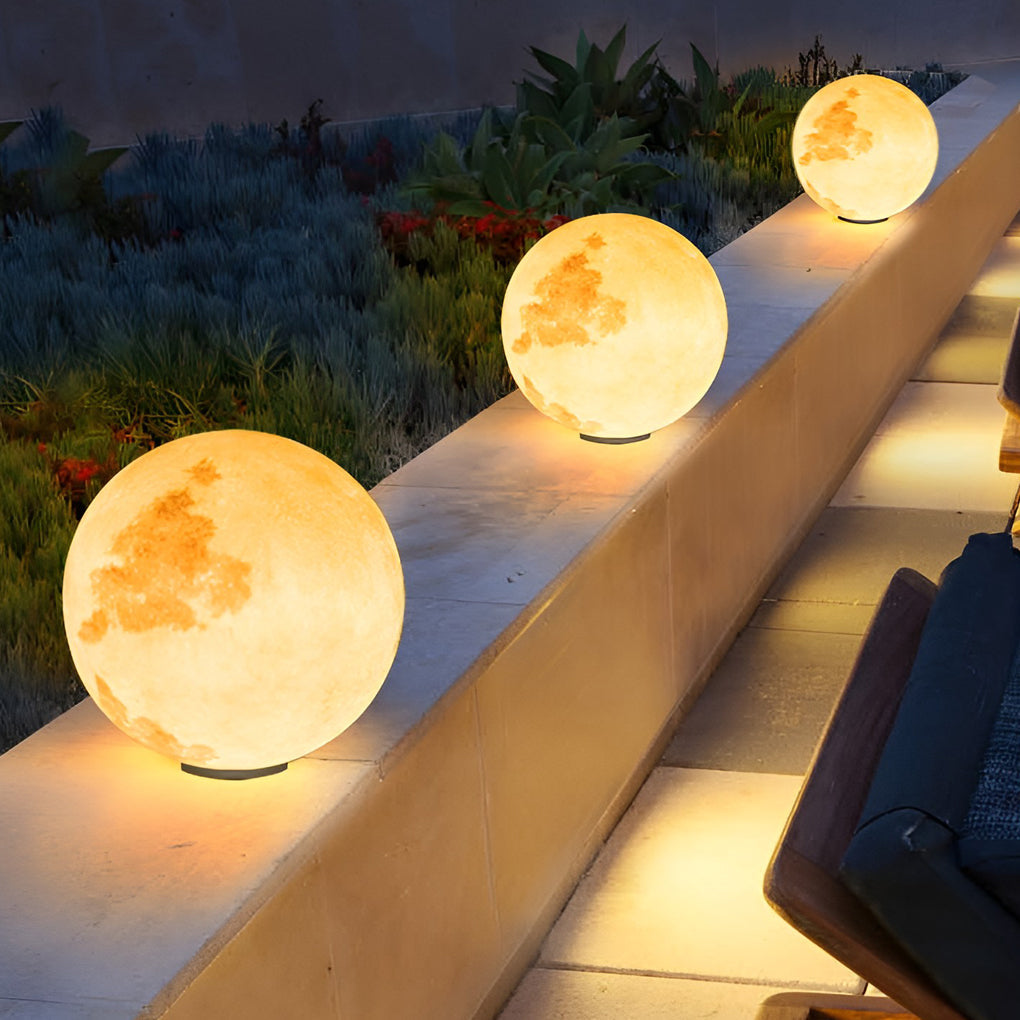 [Open-Box] Moon Waterproof LED Modern Solar Post Caps Lights Pillar Light