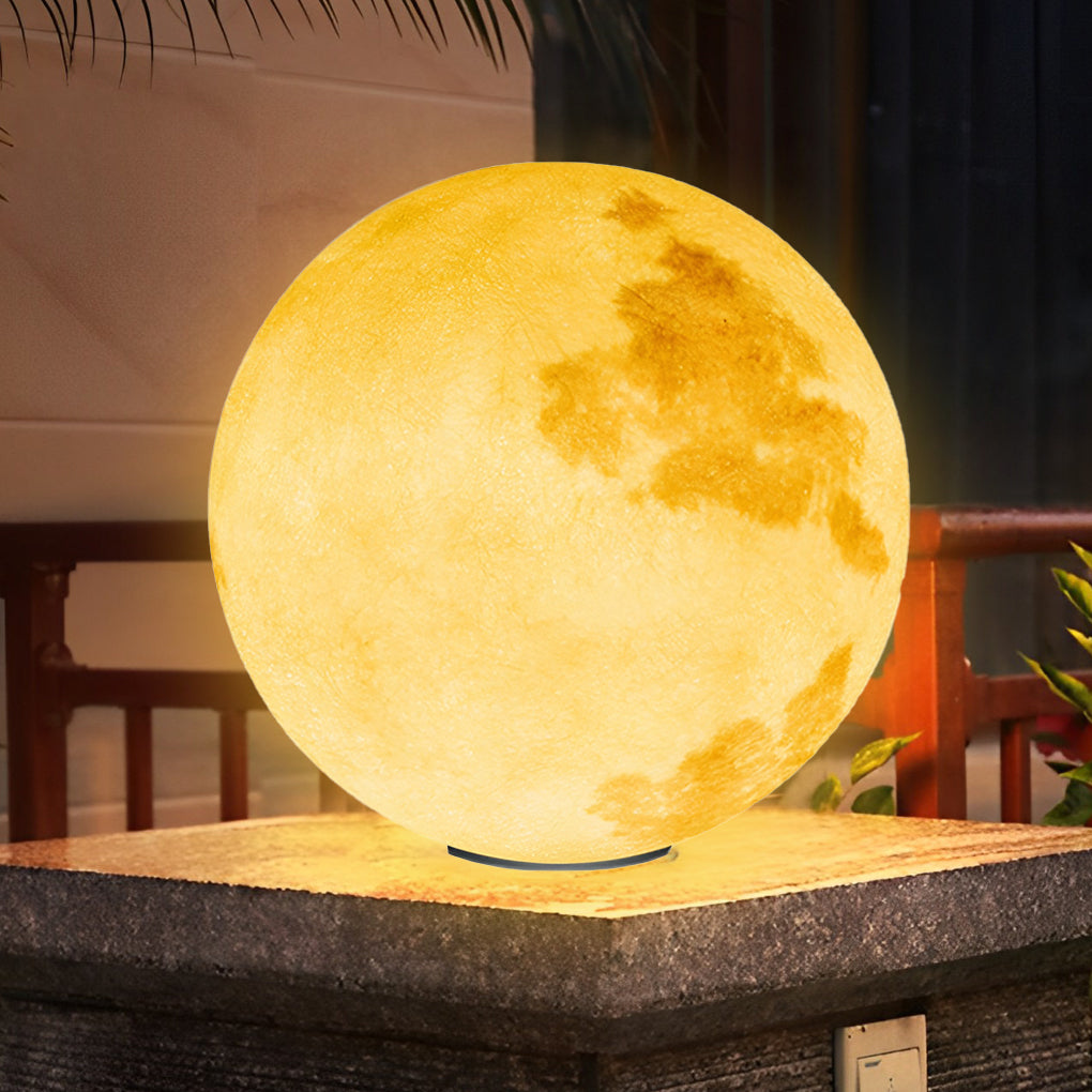 [Open-Box]Moon-Shaped Stone Pillar Light Outdoor Decorative Light