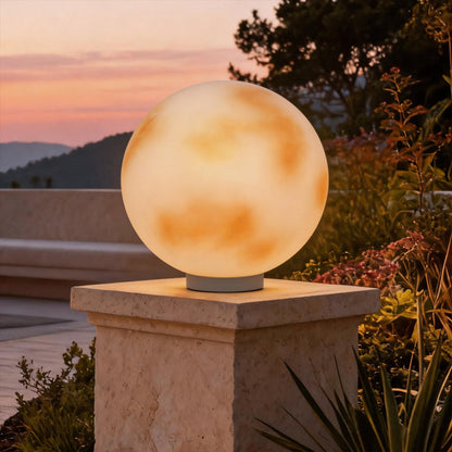 [Open-Box]Moon-Shaped Stone Pillar Light Outdoor Decorative Light