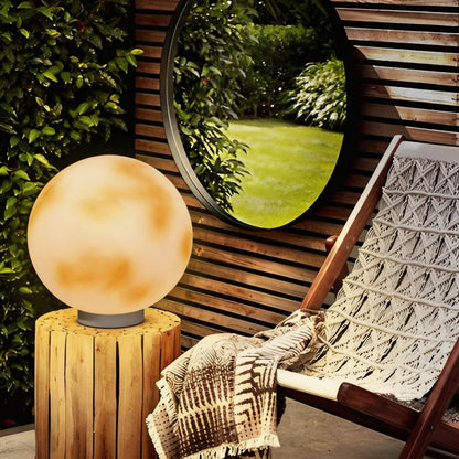 [Open-Box]Moon-Shaped Stone Pillar Light Outdoor Decorative Light