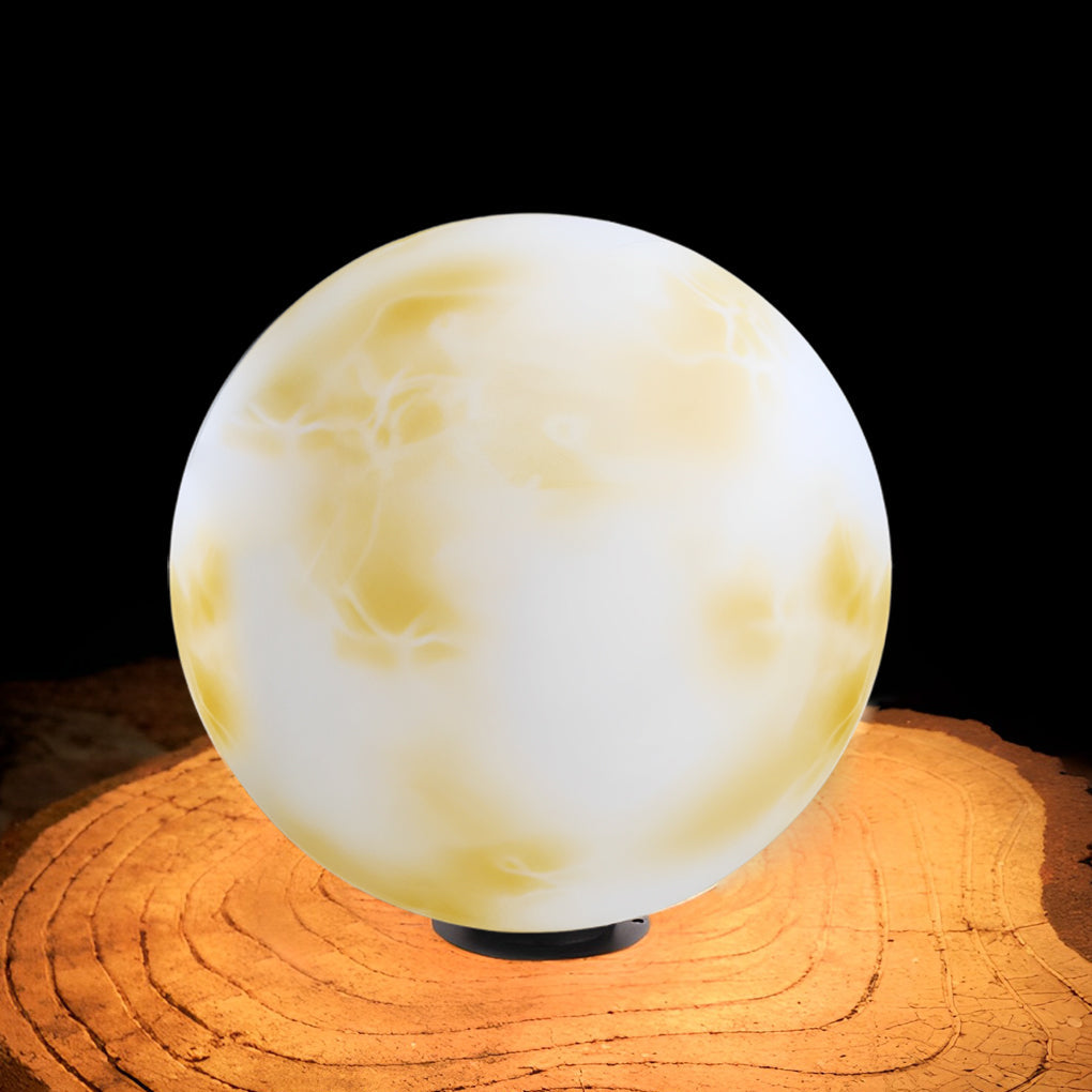 [Open-Box]Moon-Shaped Outdoor Pier-Mount Pillar Accent Post Light