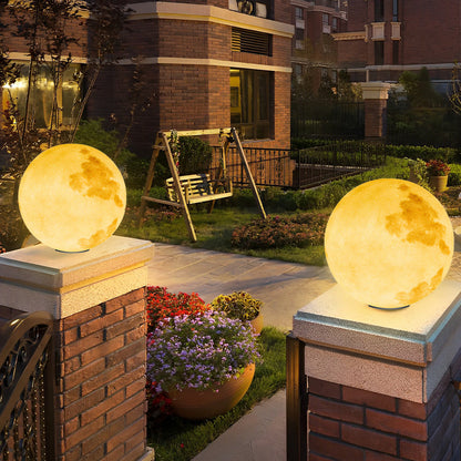 [Open-Box]Moon-Shaped Stone Pillar Light Outdoor Decorative Light