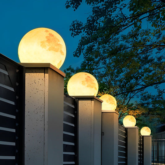 [Open-Box]Moon-Shaped Stone Pillar Light Outdoor Decorative Light