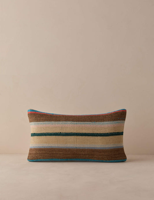 Vintage Lumbar Pillow No. 323, 12" x 20"