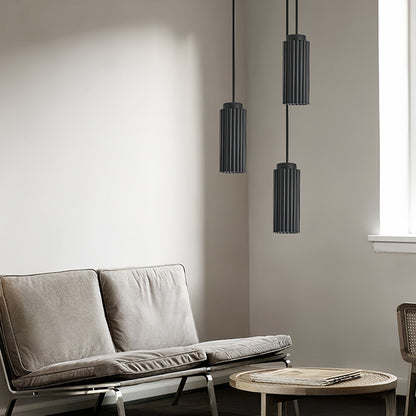White Metal Pendants Light Nordic Style Solid Color Ceiling Lamp