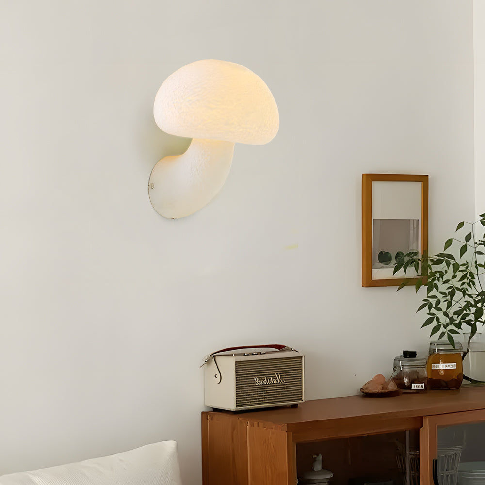 Wall Lights Led Warm Light  Resin Mushroom Vintage-Style