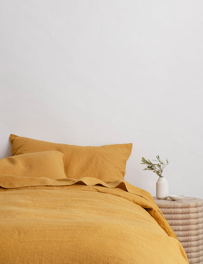 European Flax Linen Flat Sheet by Cultiver