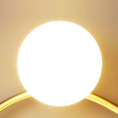 [Open-Box]Night Light Wall Clock Round LED Floating Metal Light