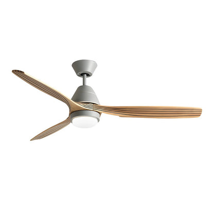[Open-Box]Nordic 52-Inch 3-Blade Wooden Ceiling Fan Light with Remote, 6-Speed