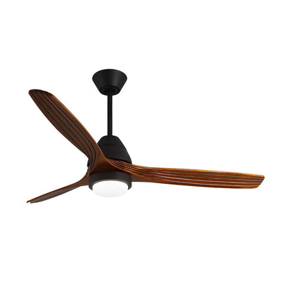 [Open-Box]Nordic 52-Inch 3-Blade Wooden Ceiling Fan Light with Remote, 6-Speed