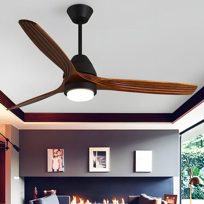 [Open-Box]Nordic 52-Inch 3-Blade Wooden Ceiling Fan Light with Remote, 6-Speed