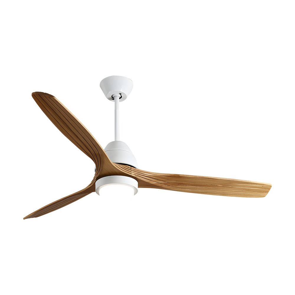 [Open-Box]Nordic 52-Inch 3-Blade Wooden Ceiling Fan Light with Remote, 6-Speed