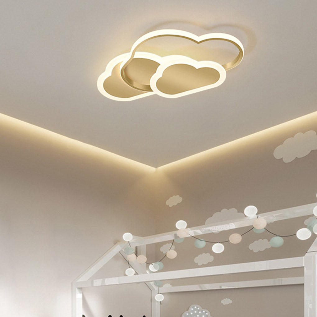 [Open-Box]Nordic Creative Arc Design Cloud Shape Energy-saving LED Ceiling Lamps