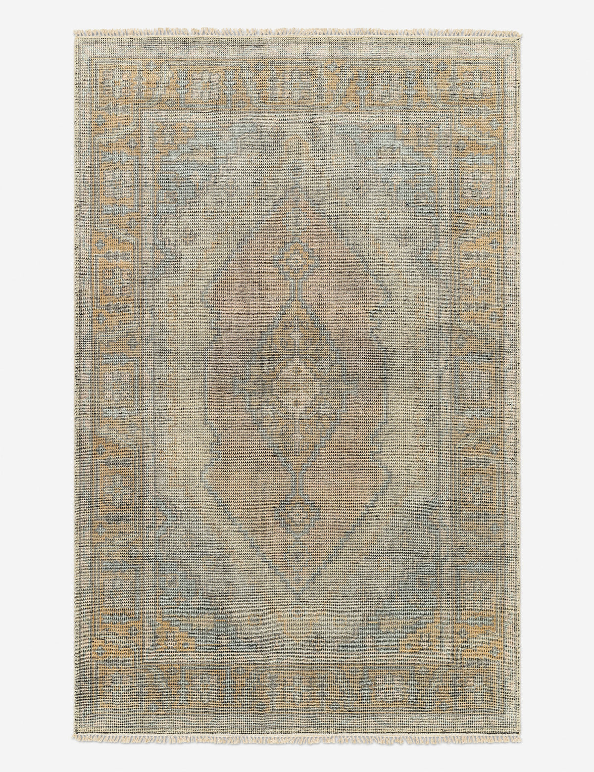 Kabir Hand-Knotted Wool-Blend Rug