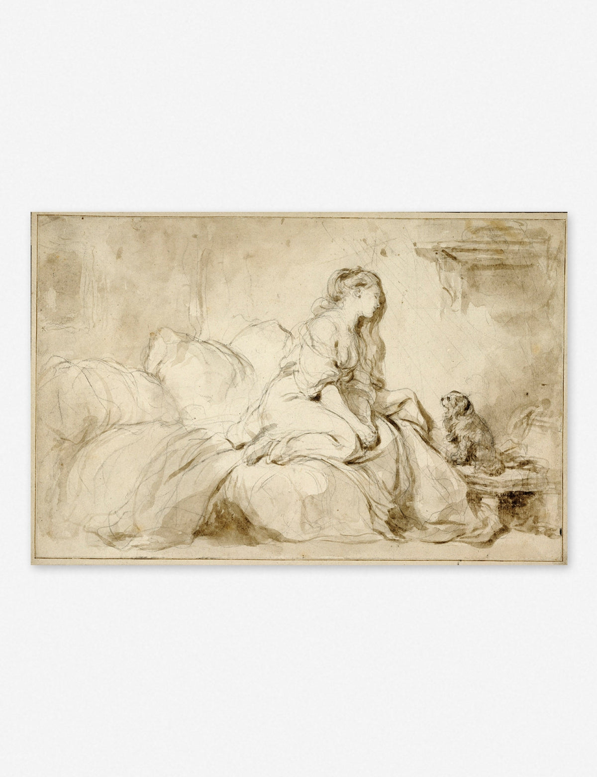 Oh! IF Only He Were as Faithful to Me Wall Art by Jean-Honoré Fragonard, Original Work held by the J. Paul Getty Museum