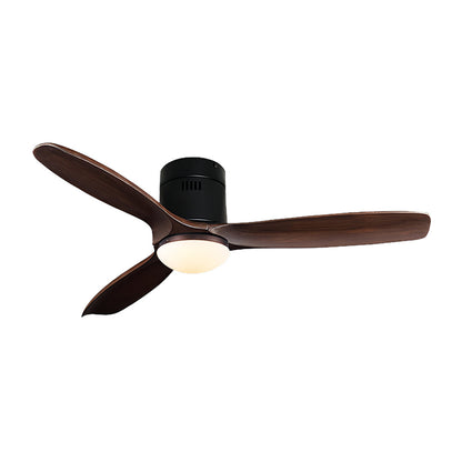 Wood Ceiling Fans with Light Modern 3-Blade Fandelier Ceiling Fans