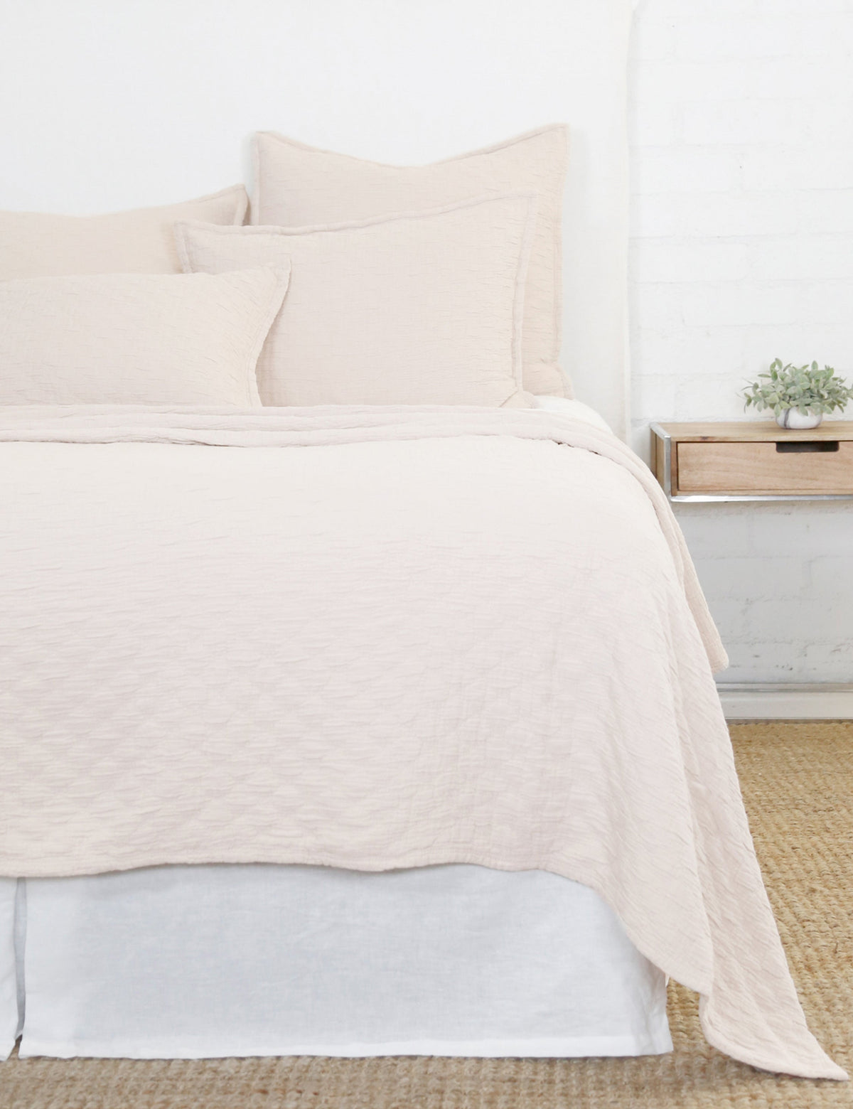 Ojai Cotton Matelasse Euro Sham by Pom Pom at Home