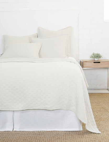 Ojai Cotton Matelasse Euro Sham by Pom Pom at Home